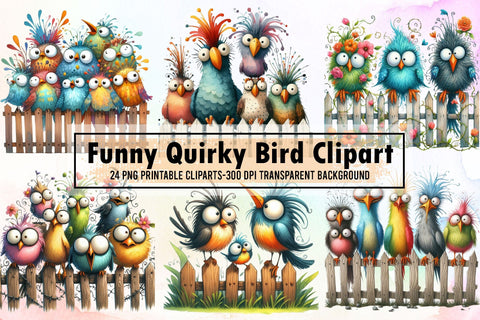 Funny Quirky Bird Sublimation Clipart Sublimation designartist 