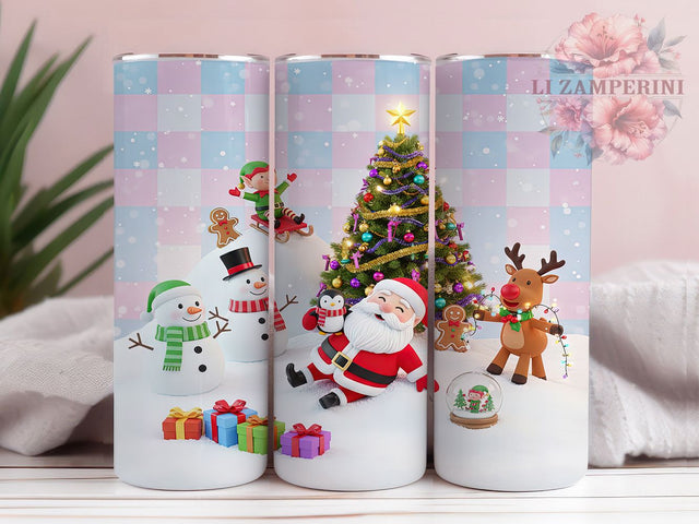Funny Quirky Santa Christmas Tumbler, Quirky Holiday Sublimation Design, Humorous Santa Cup Art, 20oz Xmas Tumbler, Whimsical Santa Mug, Stylish Christmas Cup, Cozy Holiday Wrap Sublimation Li Zamperini 