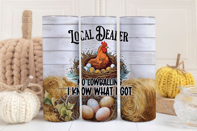 Funny Quote Chicken Farm Life Farm Animal 20oz Skinny Tumbler Wrap PNG Sublimation Designs Download Sublimation BouDesign 