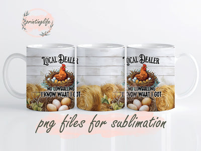 Funny Quote Chicken Farm Life Farm Animal Mug Wrap Design, Instant Digital Design Download Mug Wrap Design, Mug Design PNG Sublimation PrintingLife 