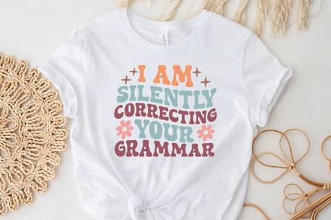 Funny Quote SVG Design, I am silently correcting your grammar SVG FiveStarCrafting 