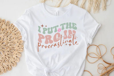 Funny Quote SVG Design, I put the pro in procrastinate SVG FiveStarCrafting 