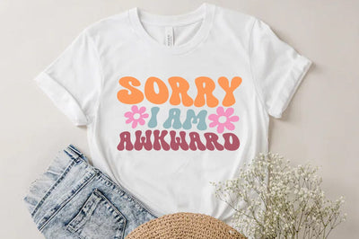 Funny Quote SVG Design, Sorry i am awkward SVG FiveStarCrafting 