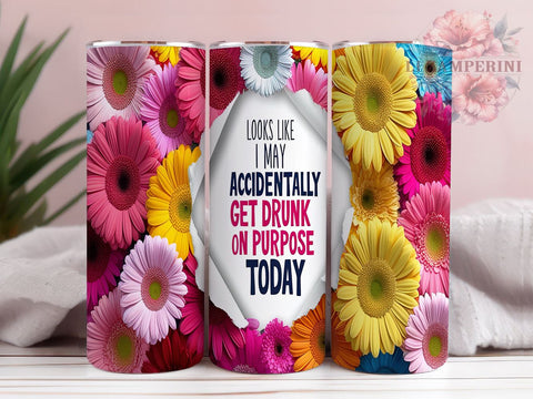 Funny Quote Tumbler, Floral Design, Sarcastic Quote, 20oz Tumbler, Sublimation PNG, Digital Download, Sassy Tumbler Sublimation Li Zamperini 
