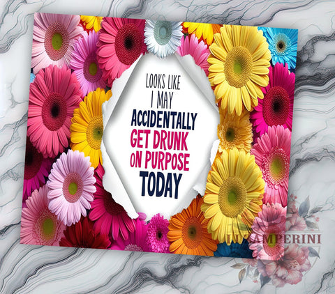 Funny Quote Tumbler, Floral Design, Sarcastic Quote, 20oz Tumbler, Sublimation PNG, Digital Download, Sassy Tumbler Sublimation Li Zamperini 