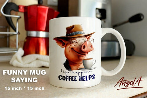 Funny quotes / humor animal sublimation designs / comical Sublimation Angelina Semenova 