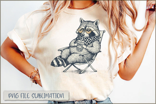 Funny Raccon Relaxing sublimation Sublimation Shetara Begum 