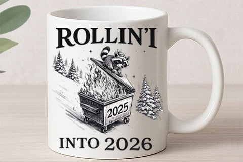 Funny Raccoon Dumpster Fire PNG SVG BillahCrafts 