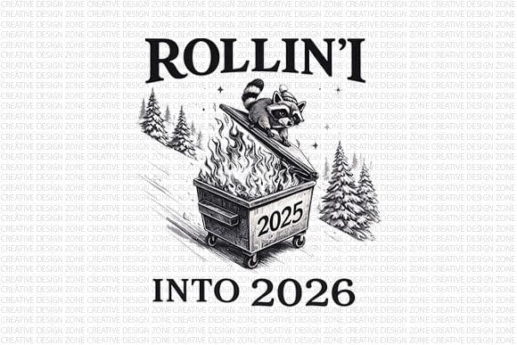 Funny Raccoon Dumpster Fire PNG SVG BillahCrafts 