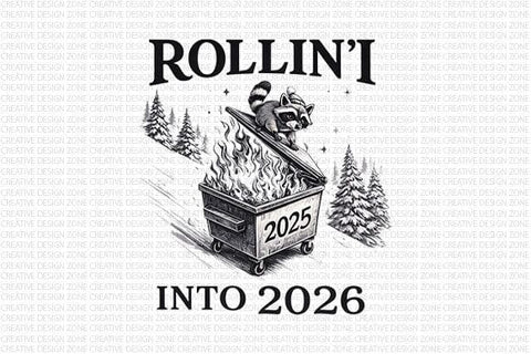 Funny Raccoon Dumpster Fire PNG SVG BillahCrafts 