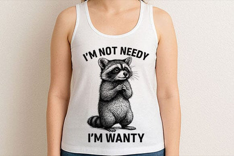 Funny Raccoon Quote I’m Wanty PNG SVG BillahCrafts 