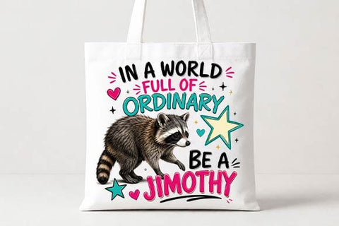 Funny Raccoon Quote PNG | Be a Jimothy Digital Download SVG BillahCrafts 