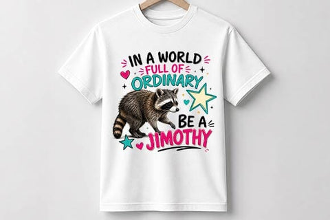 Funny Raccoon Quote PNG | Be a Jimothy Digital Download SVG BillahCrafts 