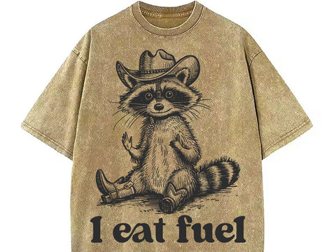 Funny Raccoon Sarcastic Meme T-shirt, I Eat Fuel Shirt SVG DesignDestine 