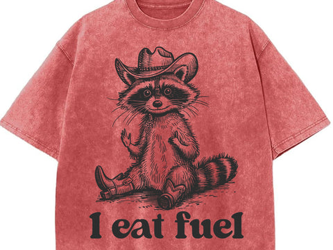 Funny Raccoon Sarcastic Meme T-shirt, I Eat Fuel Shirt SVG DesignDestine 