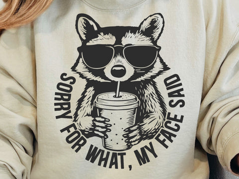 Funny Racoon Svg, Sarcastic Saying, Racoon Meme Shirt, Funny Racoon Shirt,Funny Women t shirt SVG DesignDestine 