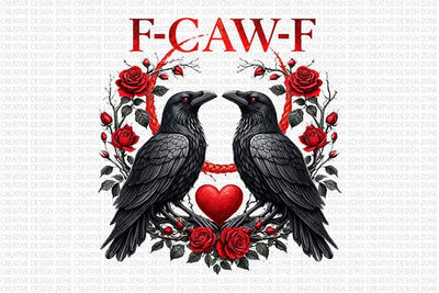 Funny Raven Valentine Gothic PNG SVG BillahCrafts 