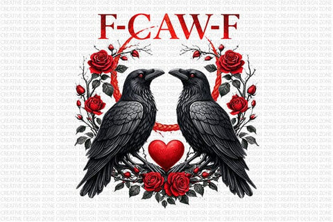 Funny Raven Valentine Gothic PNG SVG BillahCrafts 