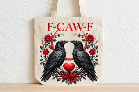 Funny Raven Valentine Gothic PNG SVG BillahCrafts 