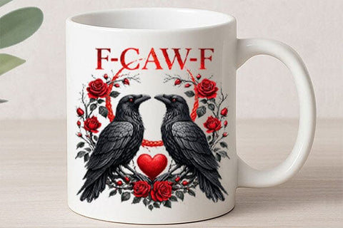 Funny Raven Valentine Gothic PNG SVG BillahCrafts 