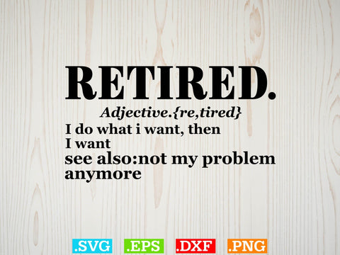 Funny Retired Definition Shirt, Police Svg, Back the Blue Svg, Thin Blue Line Svg, Police Officer Svg, Police Wife Svg, Distressed Flag SVG Creativeart88 