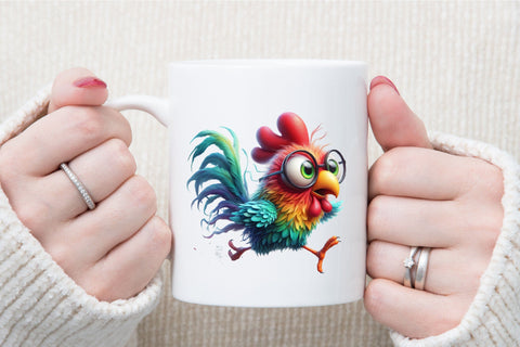 Funny Rooster Sublimation Clipart Bundle Sublimation designartist 