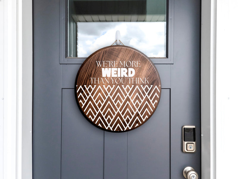Funny Round Wood Sign - 4 Designs - Part Two - So Fontsy