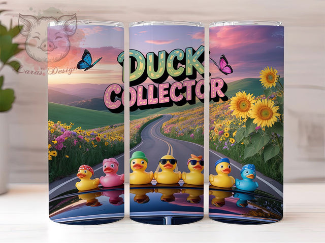 Funny Rubber Duck 20oz Tumbler, Funny Theme, Duck Collector, 20oz Wrap, Sublimation Design, Playful Style, PNG File Sublimation Lara' s Designs 
