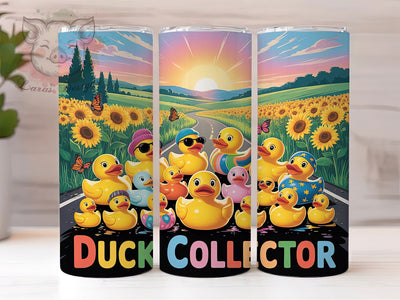 Funny Rubber Duck 20oz Tumbler, Funny Theme, Duck Collector, 20oz Wrap, Sublimation Design, Playful Style, PNG File Sublimation Lara' s Designs 
