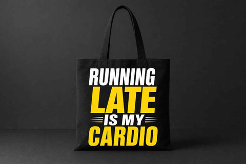Funny Runner PNG Running Late Is My Cardio Sublimation Design SVG BillahCrafts 