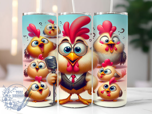 Funny Rustic Farm Chicken Tumbler, Farmhouse Humor Tumbler, Rustic Chicken Wrap, Whimsical Farm Wrap, Cute Chicken Wrap, Sublimation Design, Trendy Gift Idea Sublimation ToriDesigns 