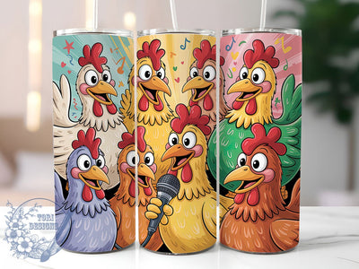 Funny Rustic Farm Chicken Tumbler, Farmhouse Humor Tumbler, Rustic Chicken Wrap, Whimsical Farm Wrap, Cute Chicken Wrap, Sublimation Design, Trendy Gift Idea Sublimation ToriDesigns 