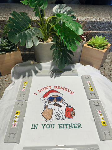 Funny Santa Embroidery Design 4 Sizes-File formats in pes,dst,jef,xxx,exp,vip,vp3, holiday, trending, Popular, season, merry, funny, joke Embroidery/Applique DESIGNS AestheticdesignsE 