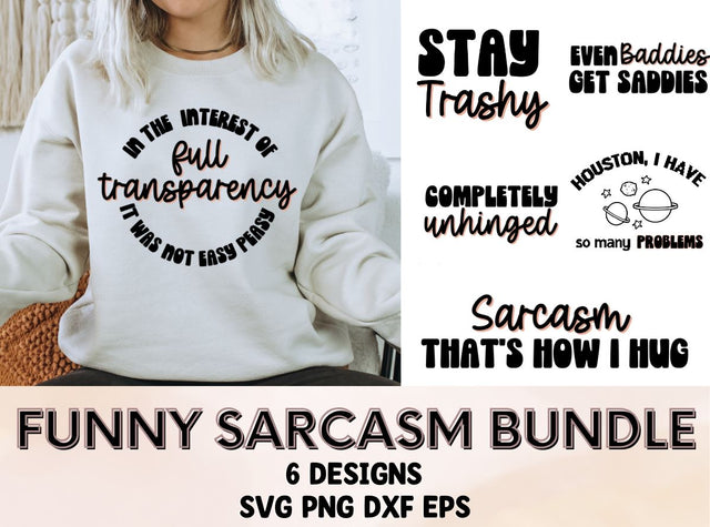 Funny Sarcasm Bundle - SVG PNG DXF EPS SVG So Fontsy Design Shop 