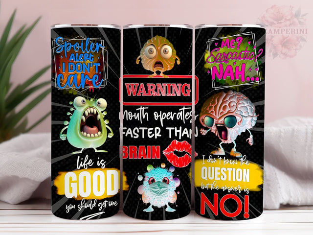 Funny Sarcastic 20oz Tumbler Wrap PNG, I Don't Care Tumbler Png, Straight & Tapered Tumbler Wrap, Instant Digital Download Sublimation Li Zamperini 