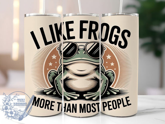 Funny Sarcastic Quirky Frog Tumbler, Sarcastic Quote Cup, Animal Lover Gift Wrap, Cool Frog Design, 20Oz Sublimation Tumbler, Quirky Frog Cup, Unique Humor Gift Sublimation ToriDesigns 