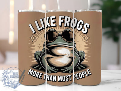 Funny Sarcastic Quirky Frog Tumbler, Sarcastic Quote Cup, Animal Lover Gift Wrap, Cool Frog Design, 20Oz Sublimation Tumbler, Quirky Frog Cup, Unique Humor Gift Sublimation ToriDesigns 
