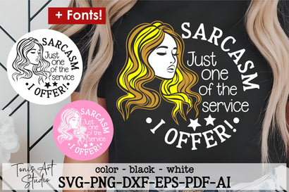 Funny Sarcastic Quote SVG, PNG, Just One of the Service I Offer Shirt Design SVG TonisArtStudio 