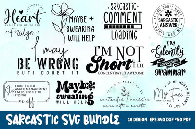 Funny Sarcastic Quotes Bundle, Funny Svg Bundle, Sarcasm Svg Bundle, Sarcastic Bundle Svg, Sarcastic Svg Bundle, Sarcastic Sayings Svg Bundle, Sarcastic Quotes Svg, Png SVG FiveStarCrafting 