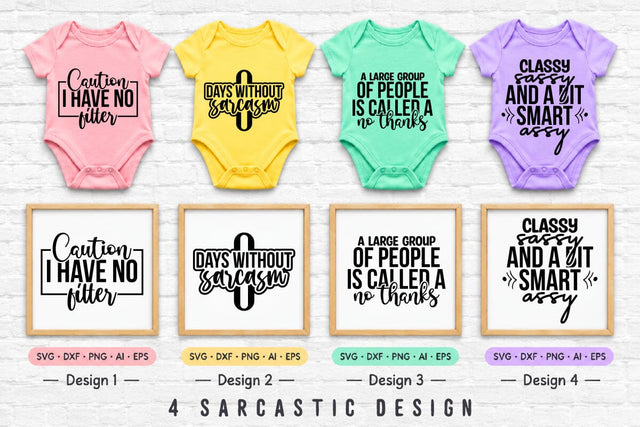 Funny Sarcastic Svg 4 Designs SVG shah alam 