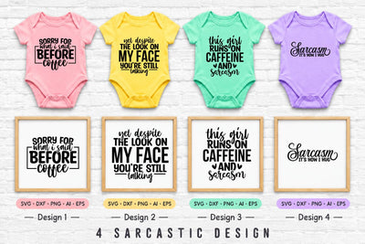 Funny Sarcastic Svg 4 Designs SVG shah alam 