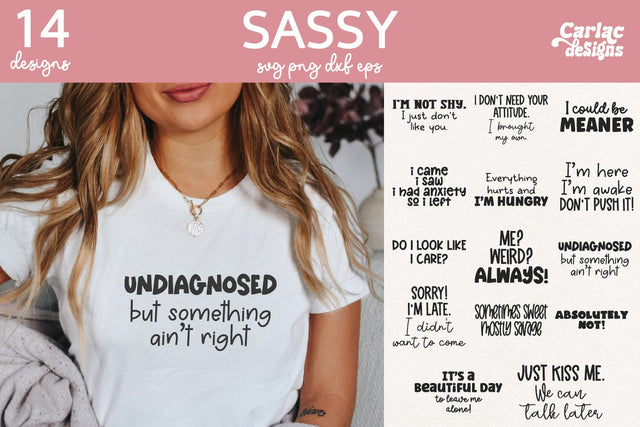 Funny Sarcastic SVG and Sublimation Bundle SVG Carla C Designs 