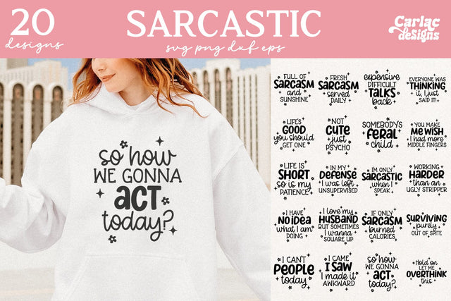Funny Sarcastic SVG and Sublimation Bundle SVG Carla C Designs 