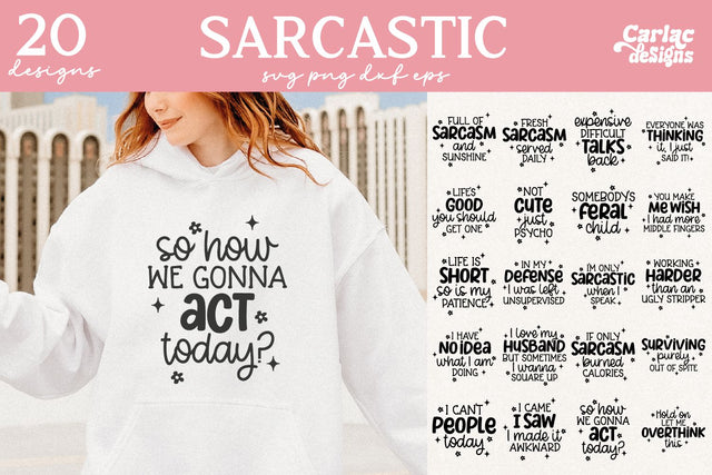 Funny Sarcastic SVG and Sublimation Bundle SVG Carla C Designs 