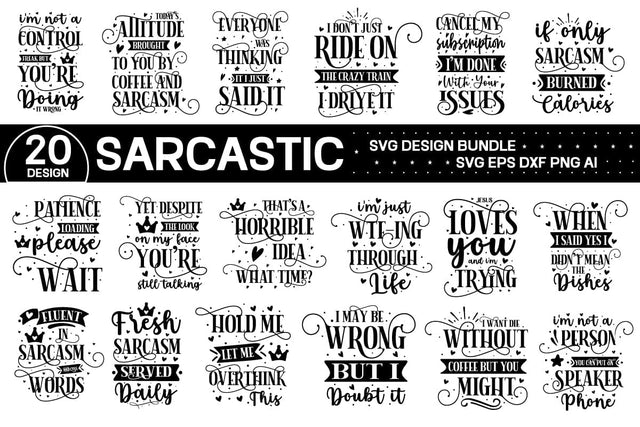 Funny Sarcastic Svg Bundle, Funny Svg Design SVG designmaster24 