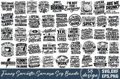 Funny Sarcastic Svg Bundle SVG Angelina750 