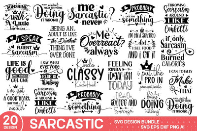 Funny Sarcastic Svg Bundle SVG designmaster24 