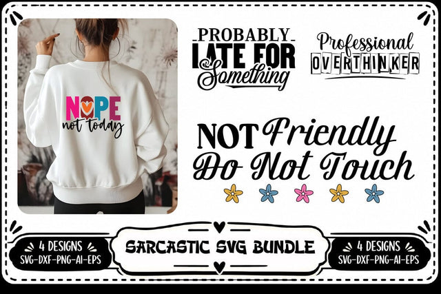 Funny Sarcastic SVG ,Funny Sarcastic Quotes SVG, Funny Svg, Sarcasm Svg 4 Designs SVG shah alam 