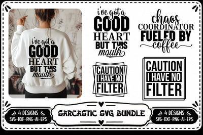 Funny Sarcastic SVG ,Funny Sarcastic Quotes SVG, Funny Svg, Sarcasm Svg 4 Designs SVG shah alam 