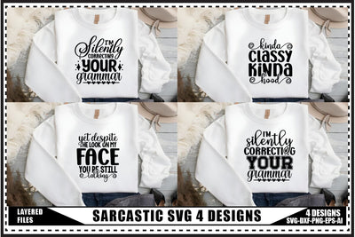 Funny Sarcastic Svg, Sarcastic Svg 4 Designs SVG shah alam 